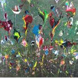 Mary Narduzzo | No. 3 Saturated paint applied in many layers Title Abstract Garden Splashes ' Summer