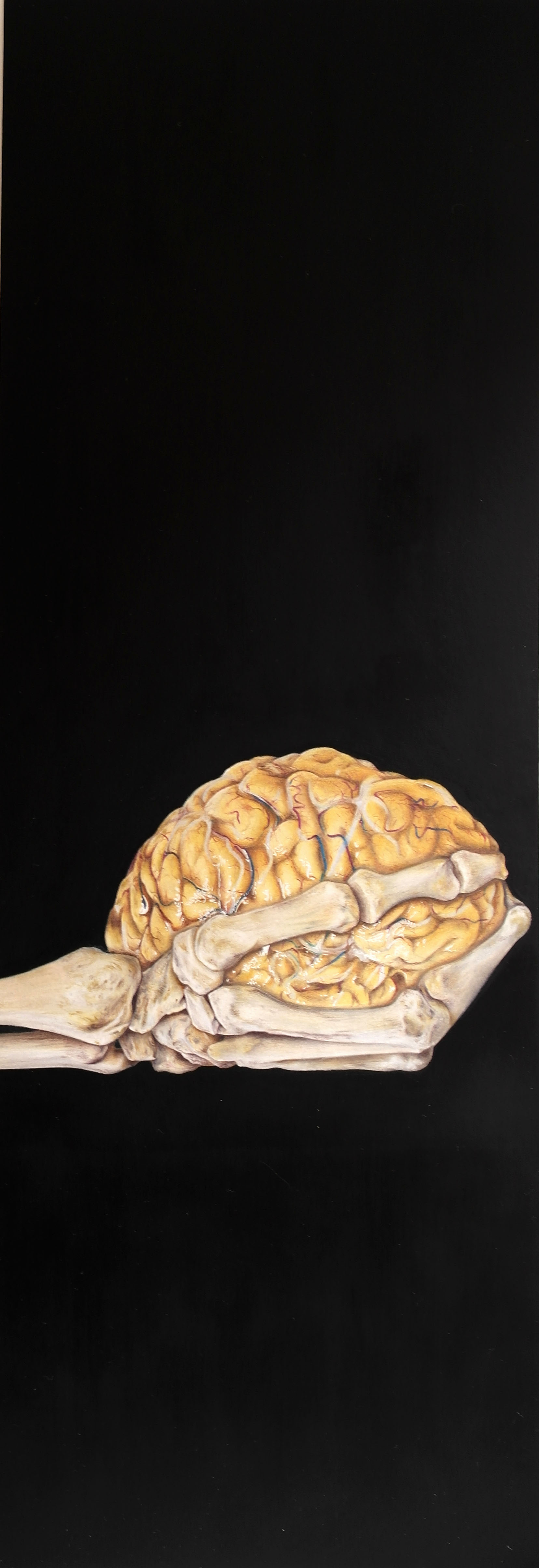 Claire Hannah | Touched 2 8x23.5 inches Touched two - brain piece - unframed original