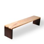 Forge Creative | Peaks A simple sleek bench with 'peak' joint detailing on the ends and a dovetail