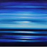 Julia Everett | "Something in the Air” by Julia Everett is an ethereal abstract seascape 70x70cm