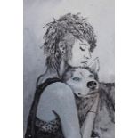 Mim Aylett Palmer | Husky acrylic on canvas 50x76cm