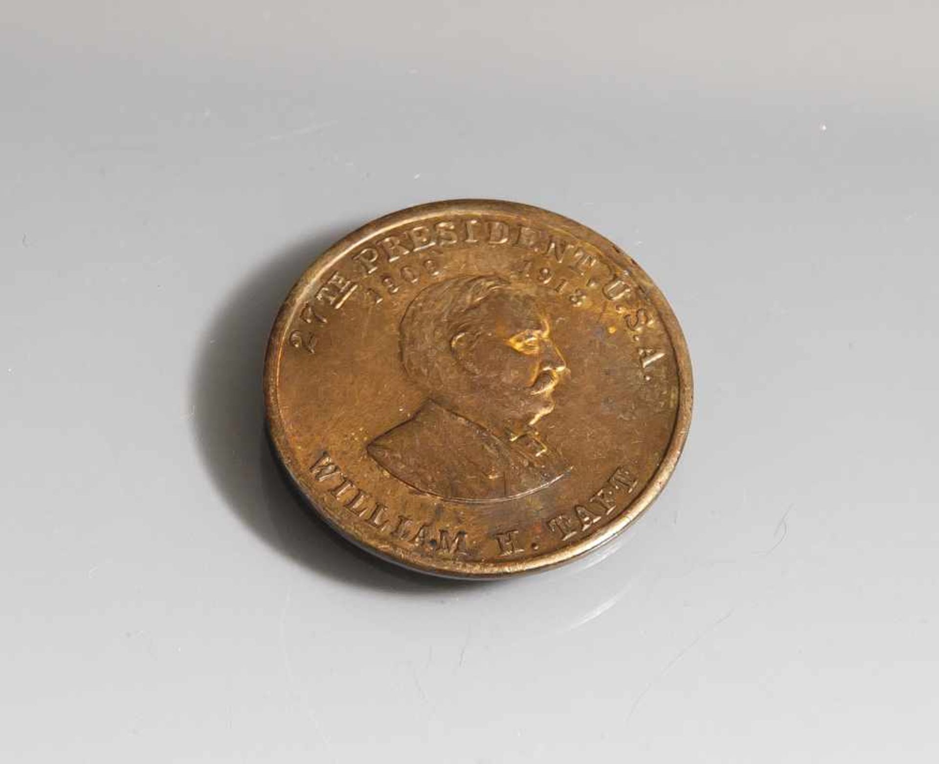 Medaille "27th President USA William H. Taft", Big Bill Taft. DM ca. 2,5 cm.