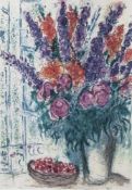 Chagall, Marc (1887-1985), "Le Grand Bouquet", Farboffsetdruck, 1963. Ca. 14,5 x 21 cm, PP, hinter