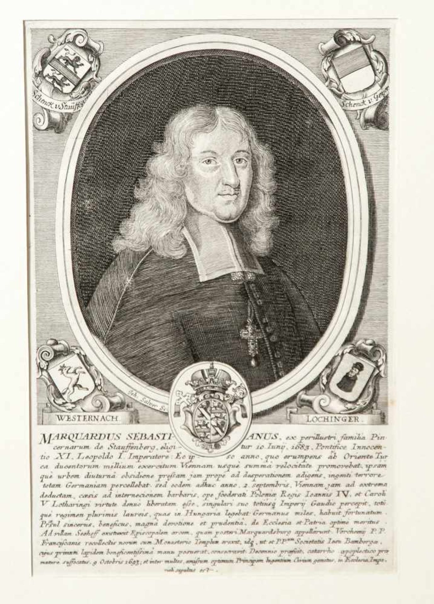 Salver, Johann (um 1670-1738), Porträt des "Marquardus Sebastianus" (Marquard Sebastian Schenk von