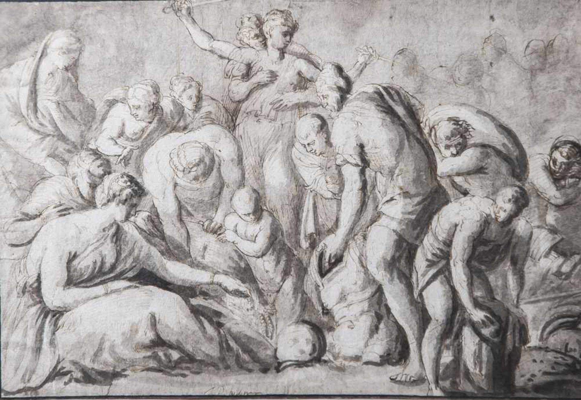 J. D. Bolona (wohl 16./17. Jahrhundert), wohl Darst, Judith und Holofernes, mittig Judith mit