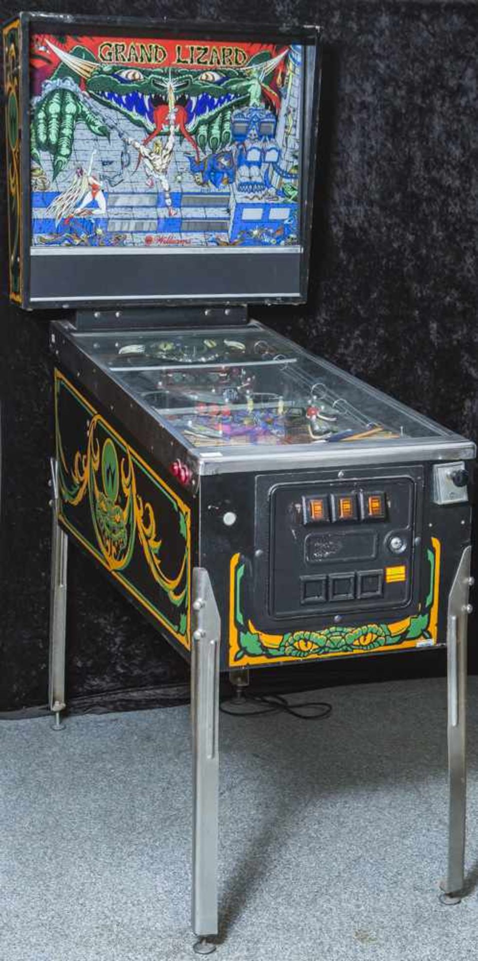 Flipper "Grand Lizard", Herst. Williams Electronics Inc. 1967-1985, Type Pinball für 4 Spieler.