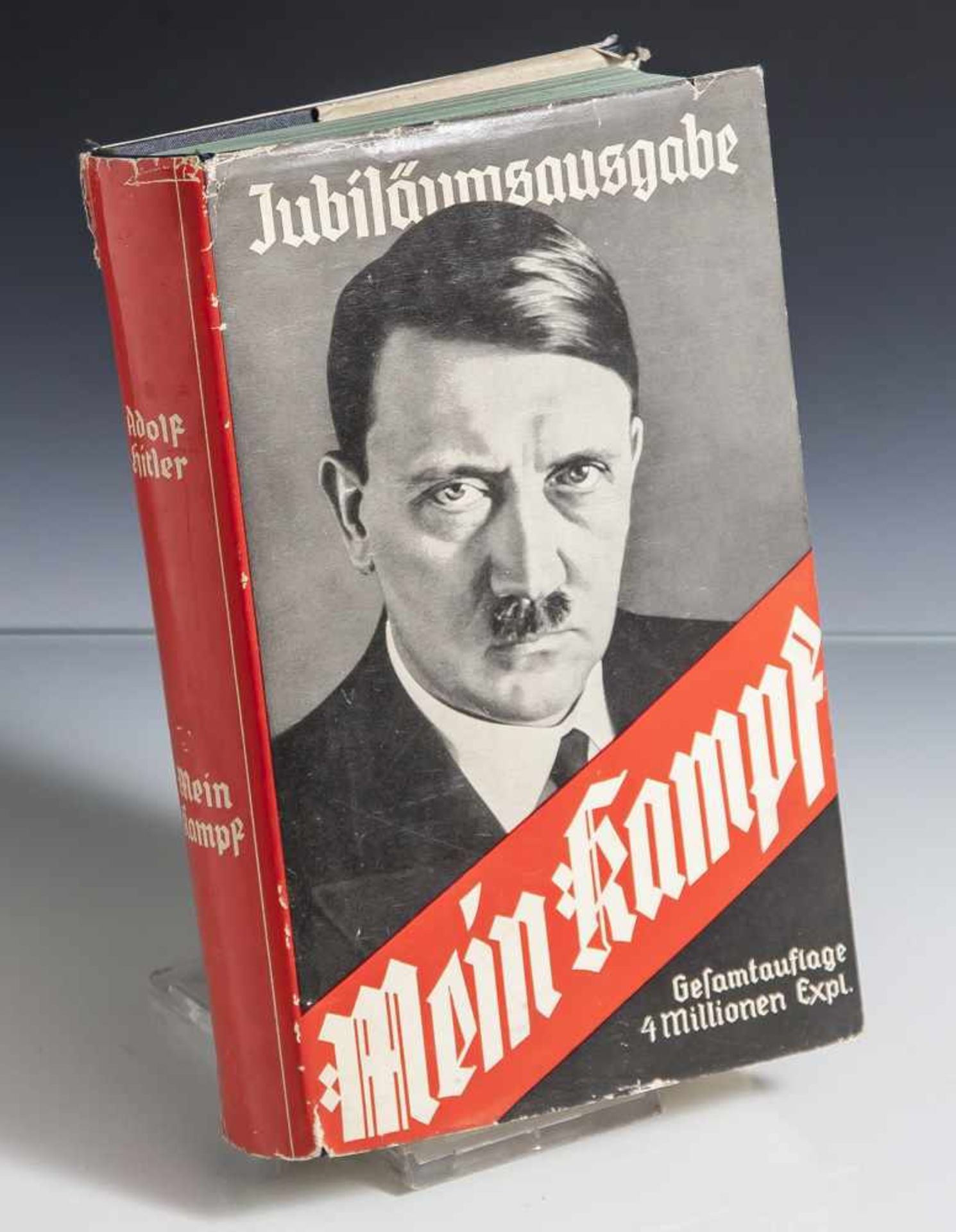 Hilter, Adolf "Mein Kampf", Jubiläumsausgabe 1938, zwei Bände in einem Band, ungekürzte Ausgabe,