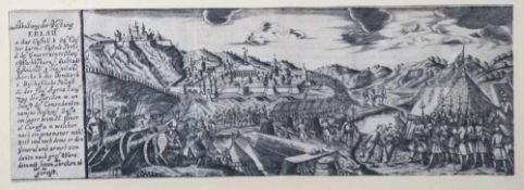 Spiegel, Johan Nikolaus (1706-1759), Abbildung der Festung Erlau, davor Belagerung durch die