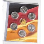 Silber-Gedenkmünzensatz, 10 Euro, 2009, Bundesrepublik Deutschland, PP, 6 Stück, Leichtathletik WM
