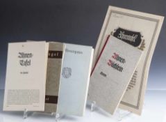 Konvolut Schriftstücke, Ahnentafel der Familie, Ahnenspiegel - Ahnenkurzpass, Ahnenpass