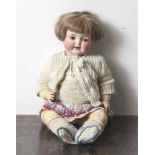 Puppe, um 1900, Heubach Köppelsdorf, Nr. 342 6 1/2, Hinterkopf gemarkt und bez., Porzellankopf,