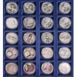 Konvolut von 20 Silbermünzen, 10 Euro, 2009, Bundesrepublik Deutschland, PP, bestehend aus je 4x: a)