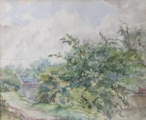 Wedel, August (1885-1953), Landschaft, Aquarell, rücks. bez. "Landschaft", Kunstsammlung Frankfurt/