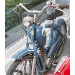 Moped Victoria 1956 mit Papieren und Bedienungsanleitung. Farbe blau unrestaurierter