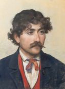 Eschenburg, Marianne von (1856-1937), Herrenporträt, Pastell, re. u. sign. Ca. 53 x 41 cm, hinter