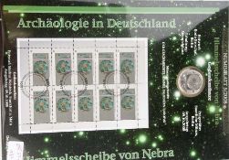 Silbermünze, 10 Euro, 2008, Himmelsscheibe von Nebra, Stempelglanz, Numisblatt 5/2008, Entwurf