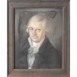 Unbekannter Künstler (1. Hälfte 19. Jahrhundert), Biedermeier-Porträt eines Mannes, Pastell/