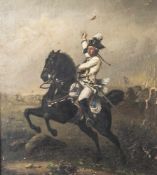 Unbekannter Maler (wohl 18. Jahrhundert), Generalleutnant von Ziethen hoch zu Ross, Öl/Lw., im