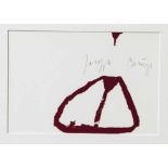 Beuys, Joseph (1921-1986), "Zeichen aus dem Braunraum III.", 1984, Multiple, o. re. sign. Ca. 14,5 x