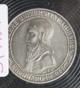 1 Münze, 2 Mark, Weimarer Republik, 450 Jahre Universität Tübingen F, "Eberhard im Bart".