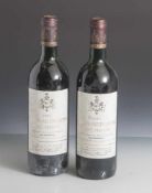 2 Flaschen Rotwein, Château Dillon 1985, Appellation Haut-Médoc Controlée, Cru Bourgeois, je 750