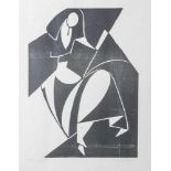 Gerhard, Adolf (1910-1975), "Lesende", 1965, Holzschnitt, li. u. numm. u. bez. "15/50 Lesende",