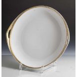 Runde Platte mit seitlichen Handhaben, Rosenthal, grüne Manufakturmarke, Selb-Bavaria, Form "