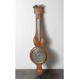 Barometer, England, 19. Jahrhundert, Herst. bez. "D. Gugeri Baston", Holzgehäuse mit Intarsien,