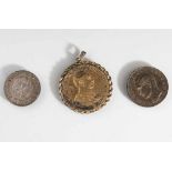 3 Münzen, Drei Mark, Otto König von Bayern 1913, Fünf Mark, Wilhelm II, 1913, 5 Mark, Paul von