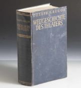 Gregor, Joseph: "Weltgeschichte des Theaters", mit 300 Kupfertiefdruckbildern, Phaidon-Verlag A.G.