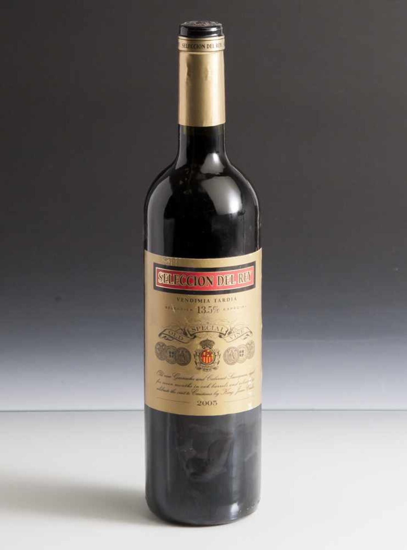 1 Flasche Rotwein, Spanien, Seleccion Del Rey, Vendimia Tardia Carinena, 2005, 13,5 % vol., 75 cl.