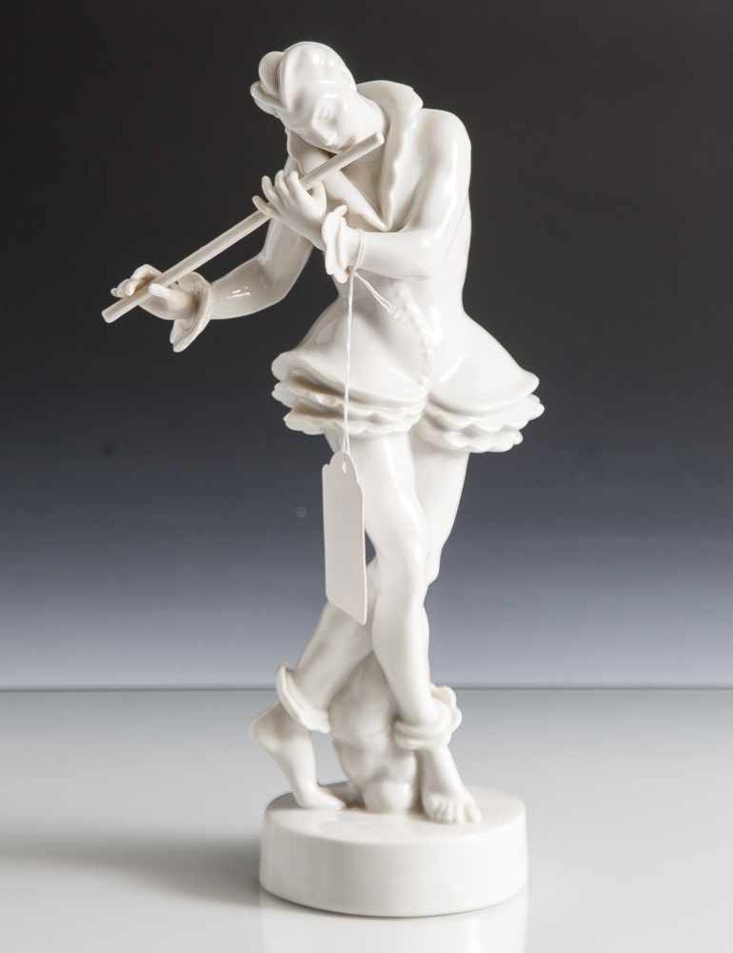Figurine, "Flötespieler", Schwarzburger Werkstätten, Entwurf Gustav Oppel 1915/16, Prägemarke