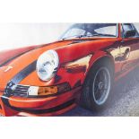 Schuhmacher, Alfred, Porsche Carrera, 1975, Siebdruck, mittig unten num., sign., dat. "11/25