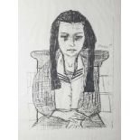 Janssen, Horst (1929-1995), "Lioba", Lithographie, im Druck re. sign. u. dat. (19)54, mittig oben