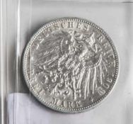 1 Münze, 3 Mark, 1909, "Hansestadt Hamburg".
