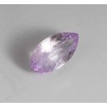 Kunzit, ca. 9,26 ct, Expertise anbei.