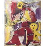 Picasso, Pablo (1881-1973), "Rembrandteske Gestalt und Amor", 1980, Farblithographie nach dem