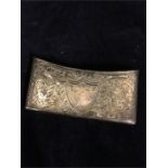 Visiting card sleeve (23.3g) hallmarked Birmingham 1905-06