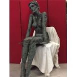 Bronze Statue entitled 'Letting Go' by Charlie Bougourd (53inches tall)