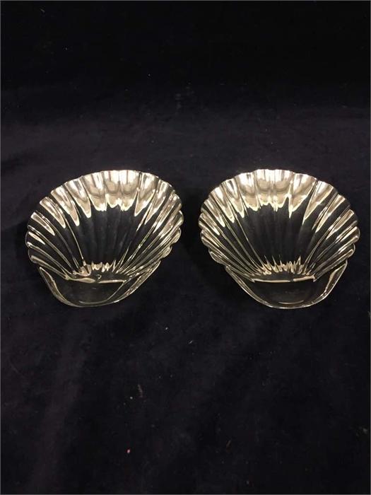 Pair of silver shell shaped bonbon dishes - Image 2 of 2