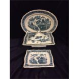 Tureen, platter and by Pountney & Co (Mandarin Platter)