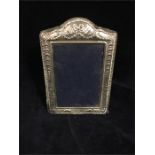 A silver picture frame