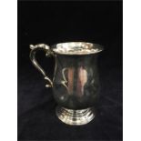 A silver mug hallmarked inscribed Joan ( Total Weight 97.6g)
