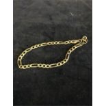 A 9ct gold bracelet (Marked 9ct Italy)