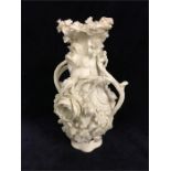 A Parian ware vase (AF)