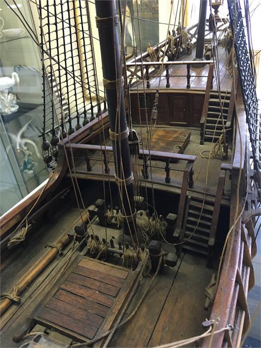 Model Ship.An excellent model of a 15th Century Spanish Nao. It was in a ship similar to this that - Image 5 of 11
