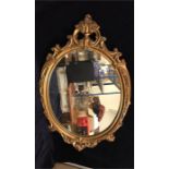 A Gilt framed mirror