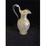 A 19th Century frosted glass jug