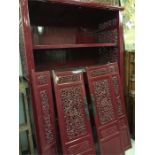 A lacquered Chinese cabinet
