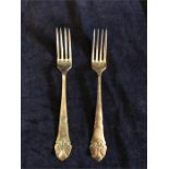 A pair of silver ABSA forks (96.7g)